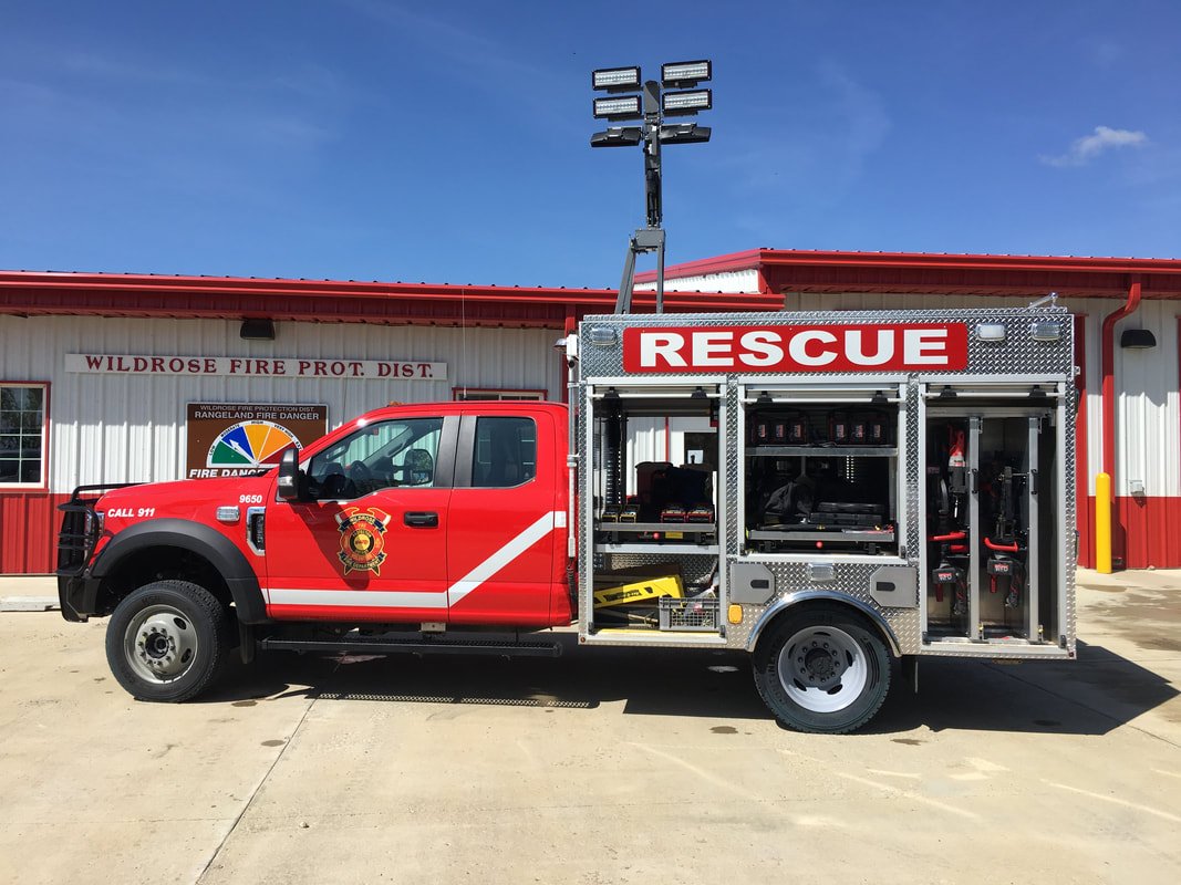 Wildrose Fire Protection District rescue truck by Midwest Design